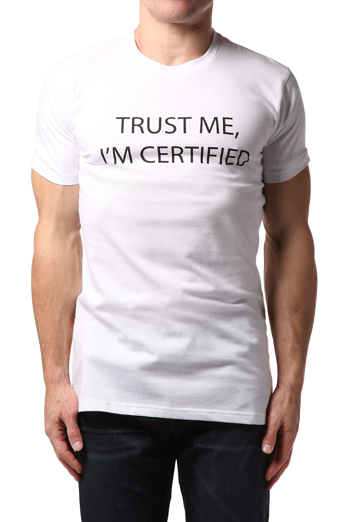 Brand Breeders Trust Me Im Certified Butt-Crack Tee