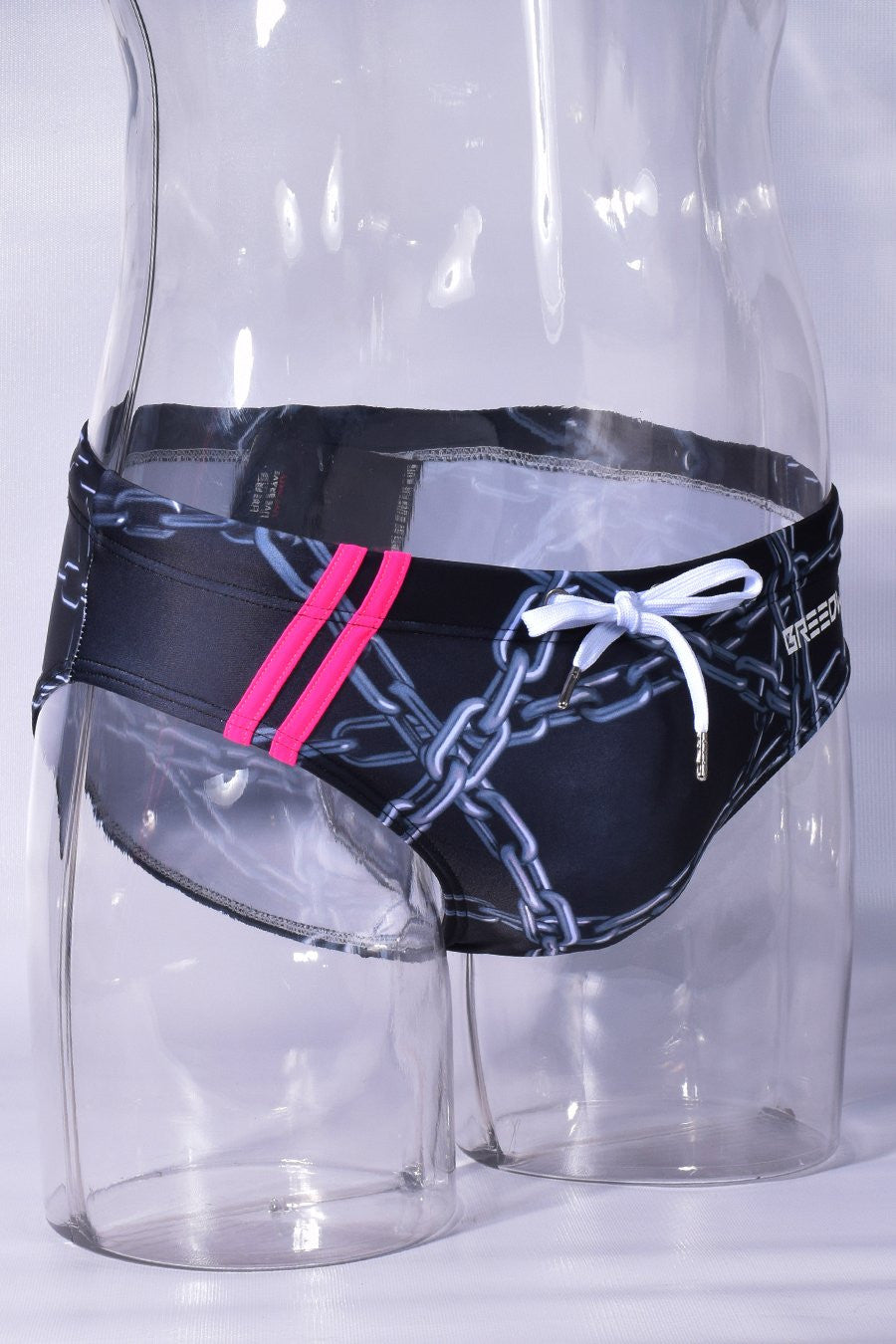 Breedwell Black Chain Link Swim Brief