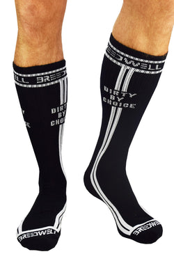 Breedwell Black 'Dirty by Choice' Socks thumbnail 1