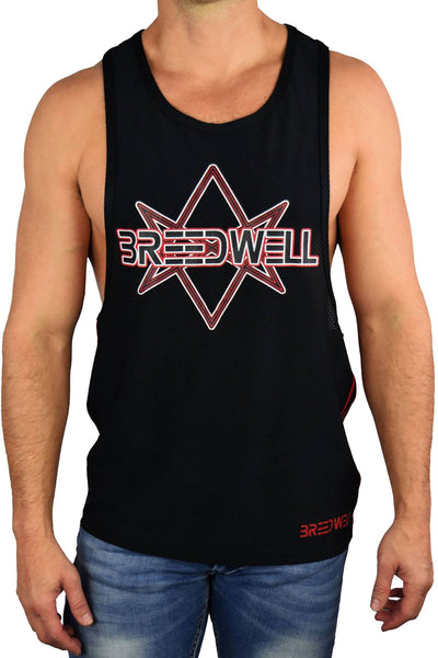 Breedwell Black/Red Circuit Tank Top