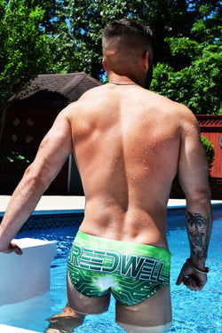 Breedwell Green Digital Love Swim Brief thumbnail 4