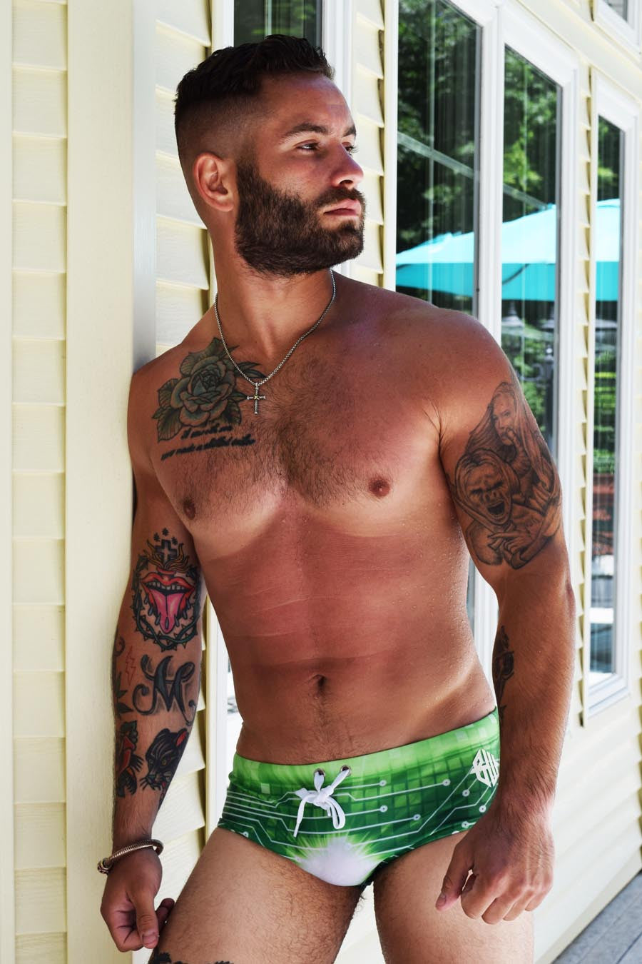 Breedwell Green Digital Love Swim Brief