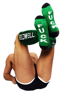 Breedwell Green Hazard F You Socks thumbnail 1