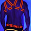 Breedwell Neon Orange Blacklight Circuit Harness