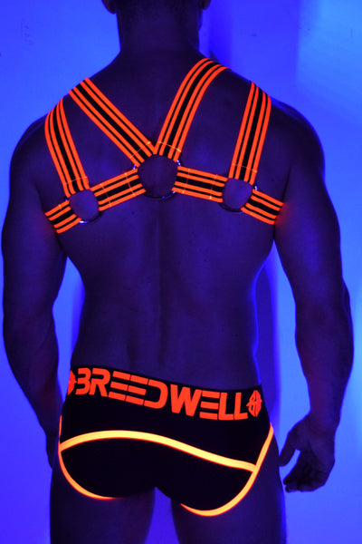 Breedwell Neon Orange Blacklight Circuit Harness