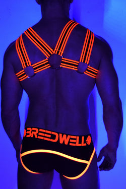 Breedwell Neon Orange Blacklight Circuit Harness thumbnail 2