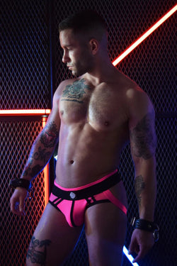 Breedwell Neon Pink Mesh Axel Jockstrap thumbnail 2