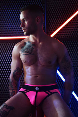 Breedwell Neon Pink Mesh Axel Jockstrap thumbnail 3