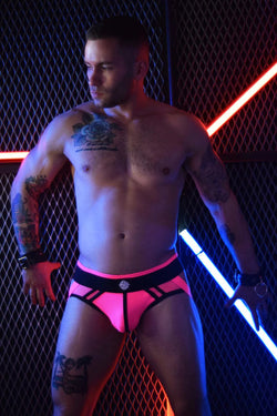 Breedwell Neon Pink Mesh Axel Jockstrap thumbnail 1