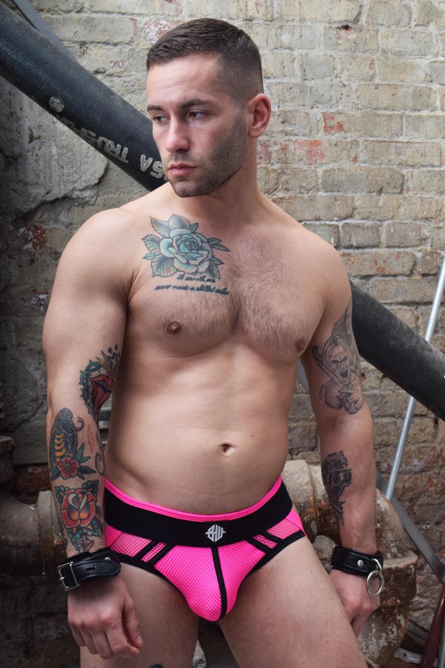 Breedwell Neon Pink Mesh Axel Jockstrap