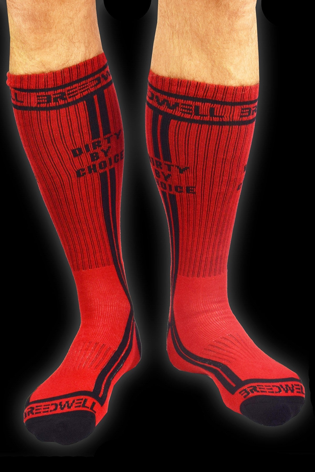 Breedwell Red 'Dirty by Choice' Socks