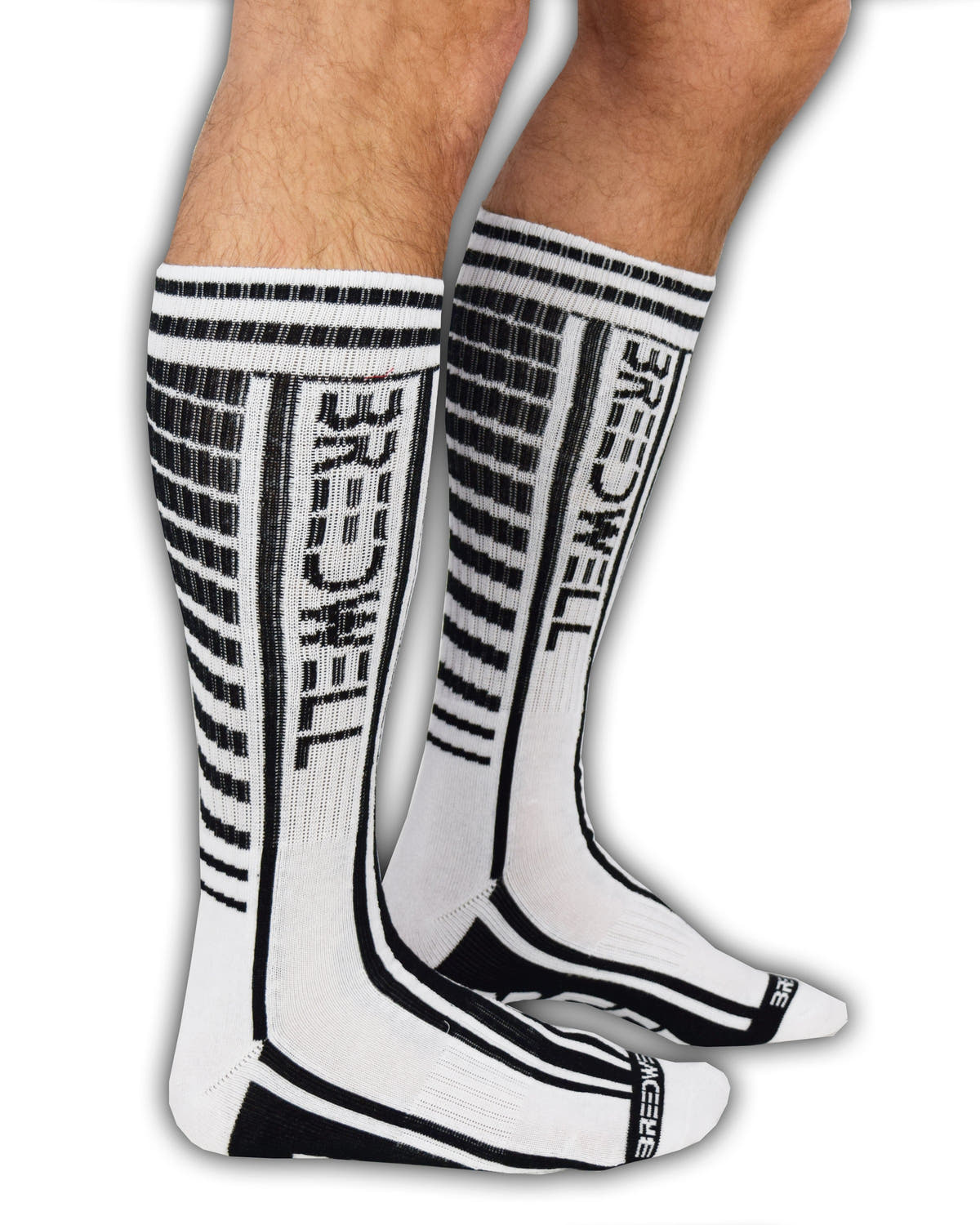 Breedwell White Moto Breed Socks