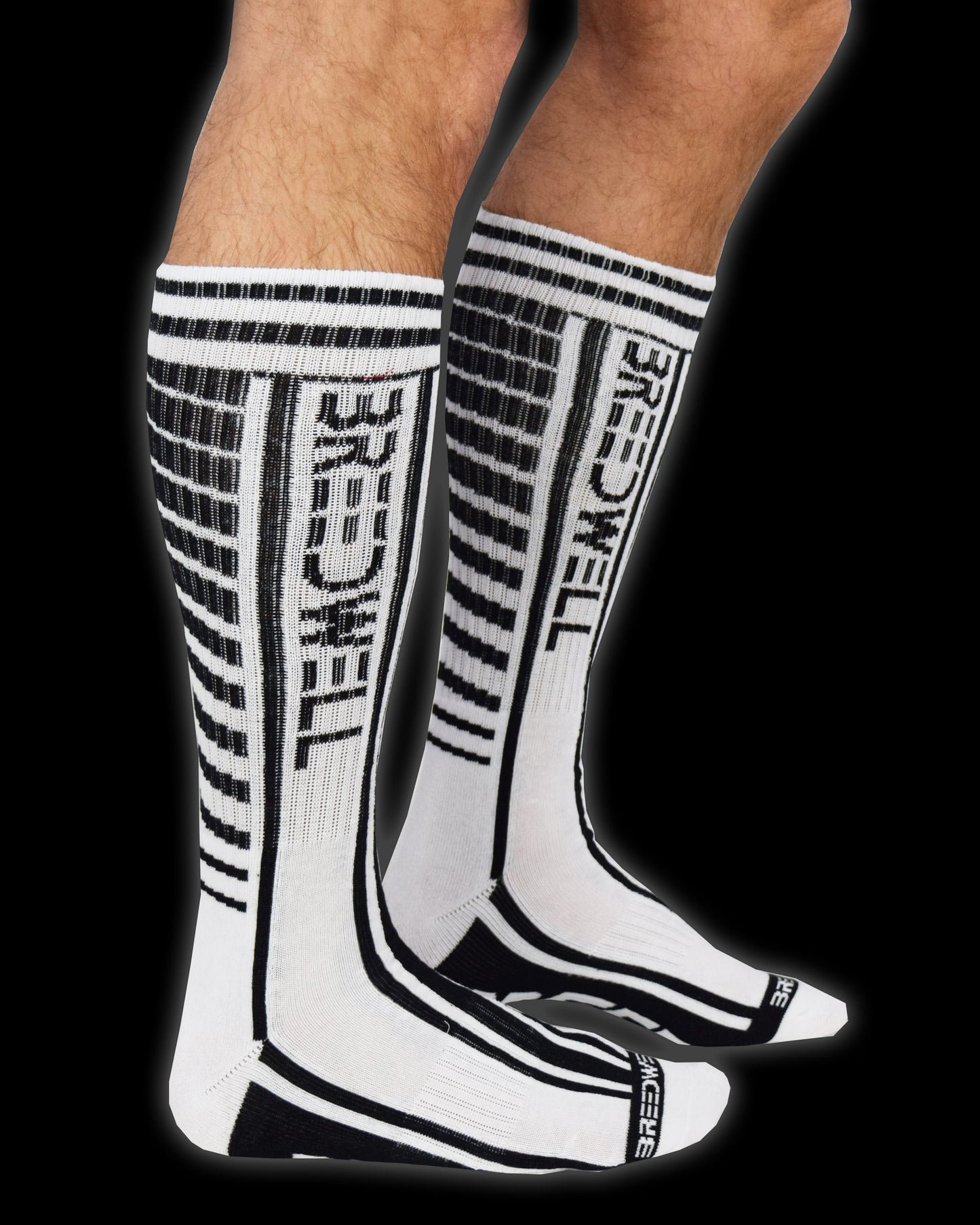 Breedwell White Moto Breed Socks