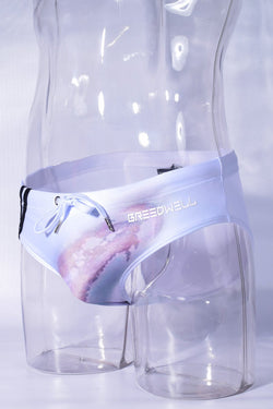 Breedwell White Soaked Swim Brief thumbnail 4