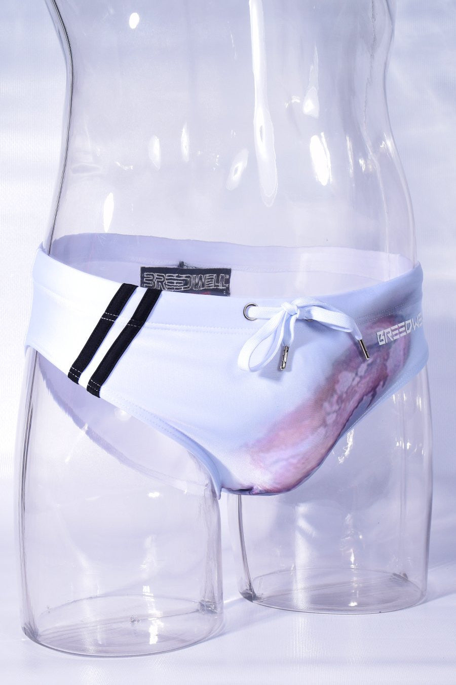 Breedwell White Soaked Swim Brief