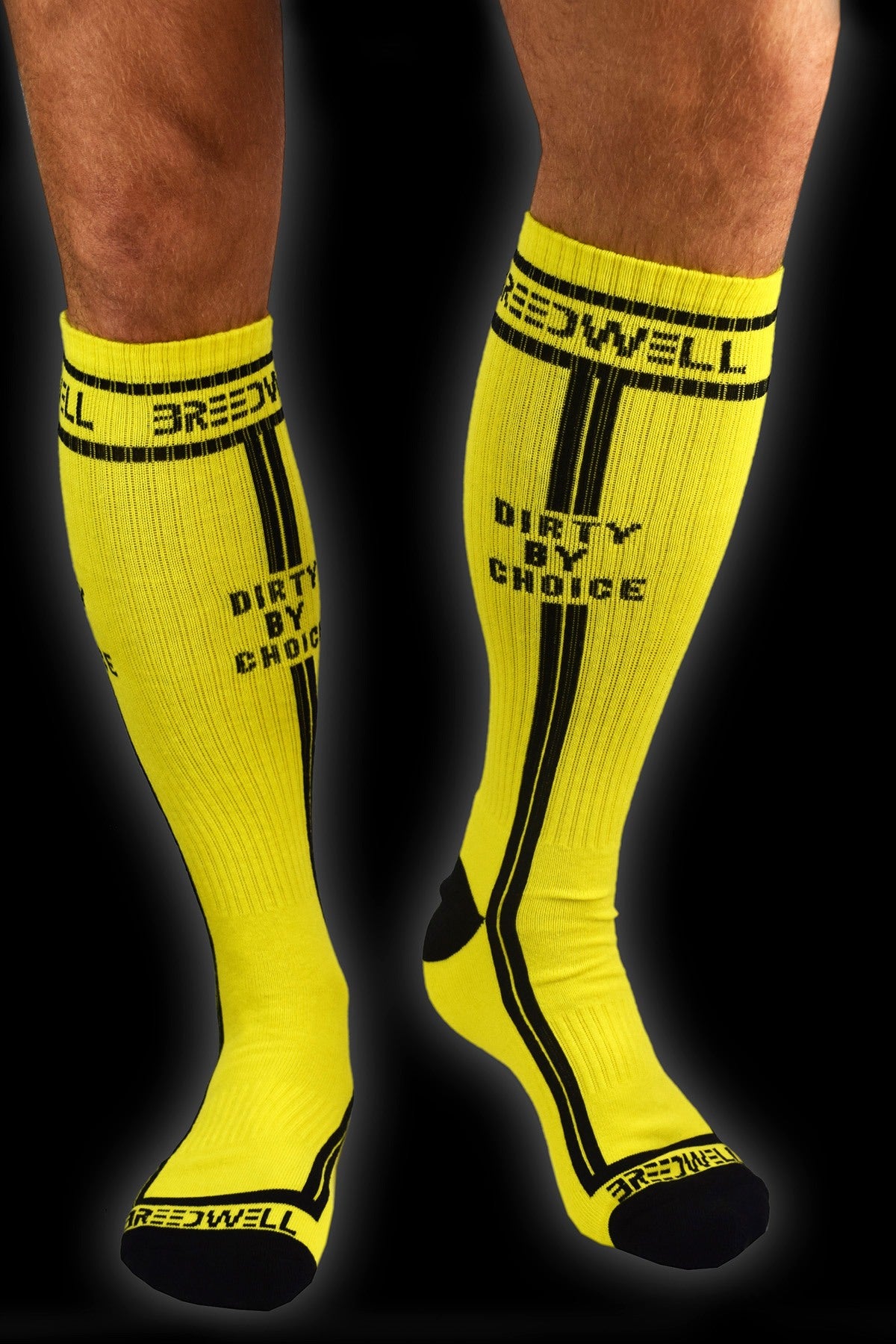 Breedwell Yellow 'Dirty by Choice' Socks