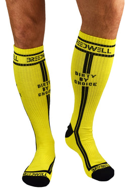 Breedwell Yellow 'Dirty by Choice' Socks thumbnail 1