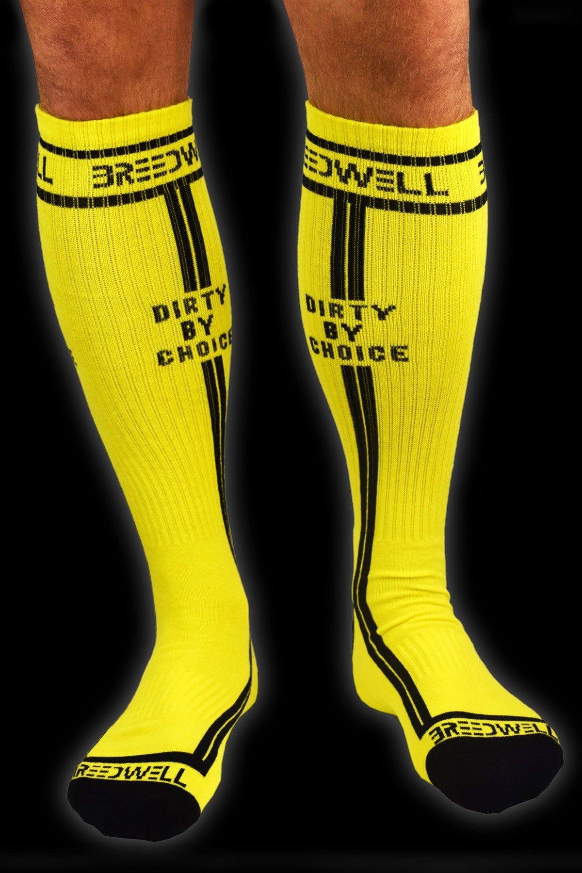 Breedwell Yellow 'Dirty by Choice' Socks