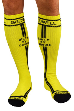 Breedwell Yellow 'Dirty by Choice' Socks thumbnail 2