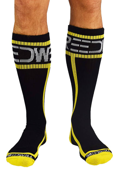 Breedwell Yellow Logo Socks