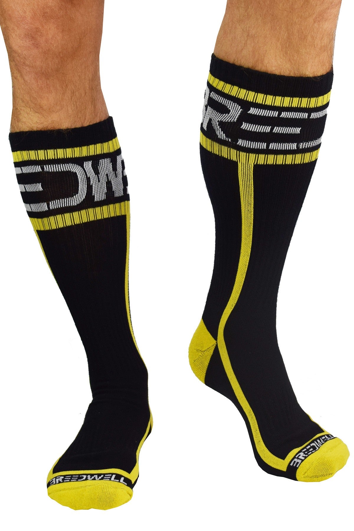 Breedwell Yellow Logo Socks