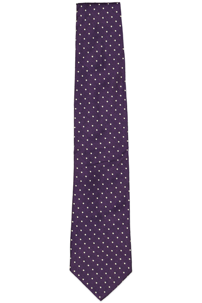 Brooks Brothers Mlange Dot Classic Tie Purple