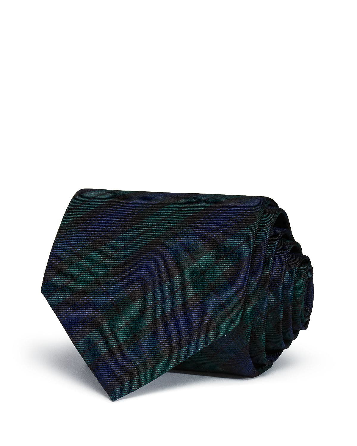 Brooks Brothers Tartan Plaid Classic Tie Dark Green