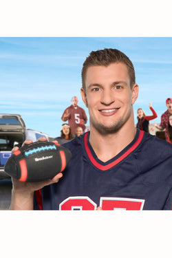 Brookstone Multi-Color Rechargable Light-Up Gronkball Football Bluetooth Speaker thumbnail 4