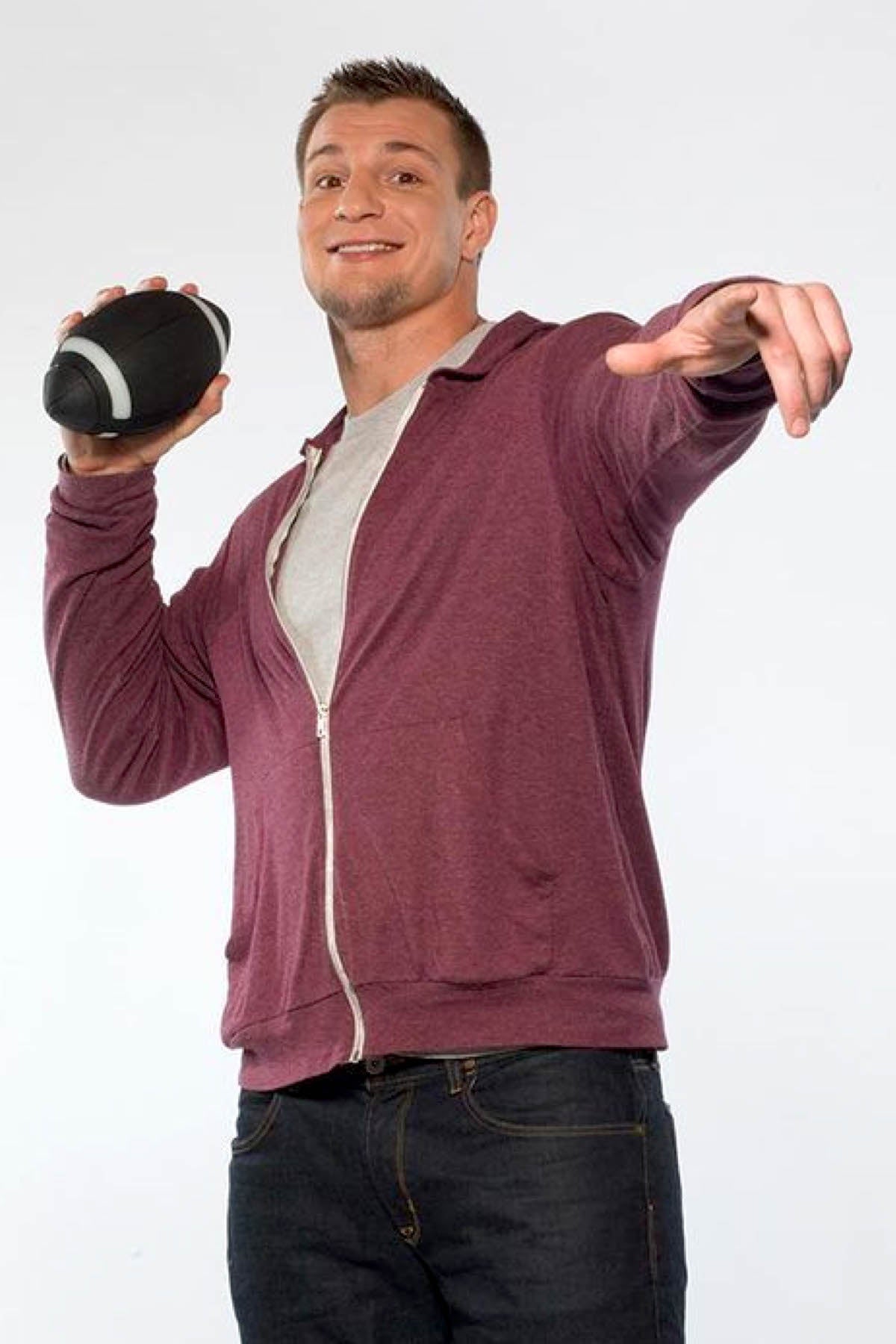 Brookstone MultiColor Rechargable LightUp Gronkball Football Bluetoo