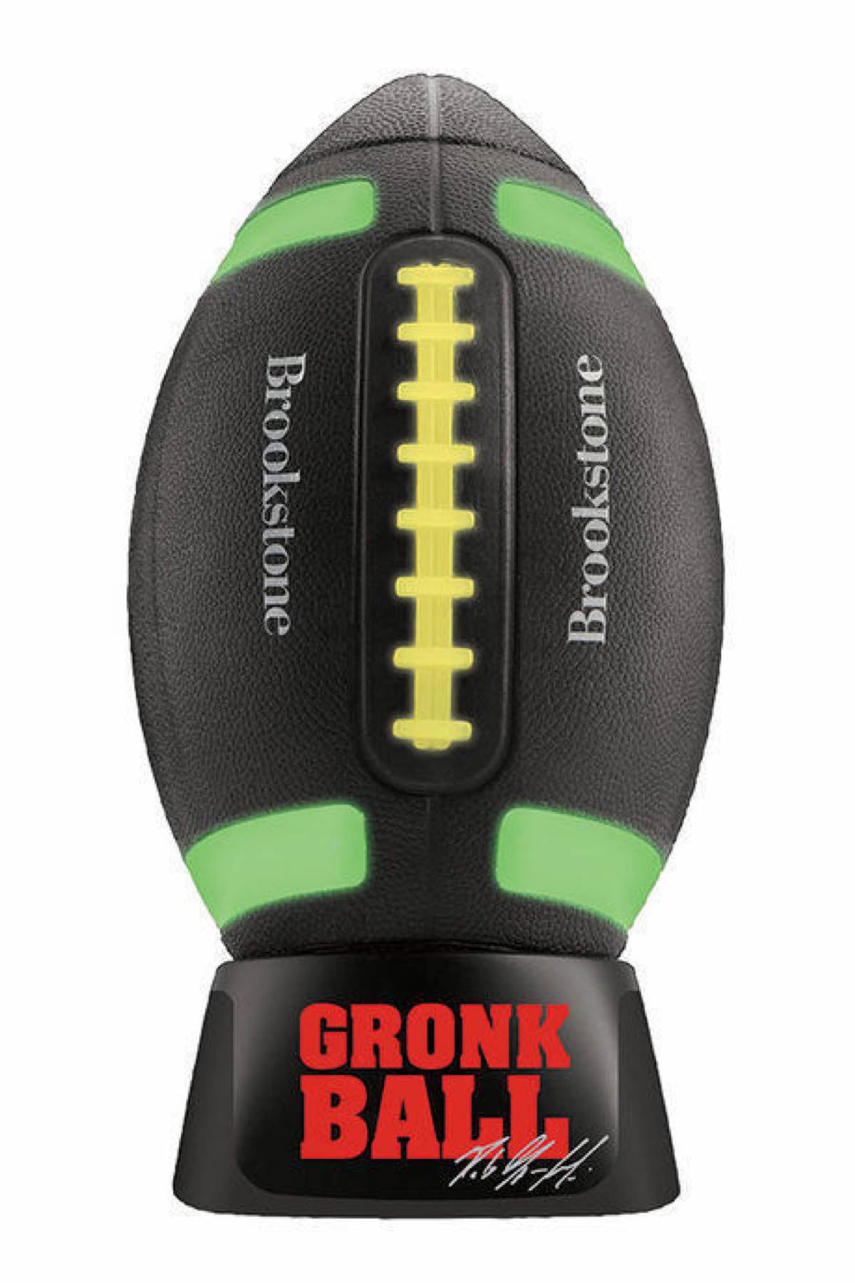 Brookstone MultiColor Rechargable LightUp Gronkball Football Bluetoo