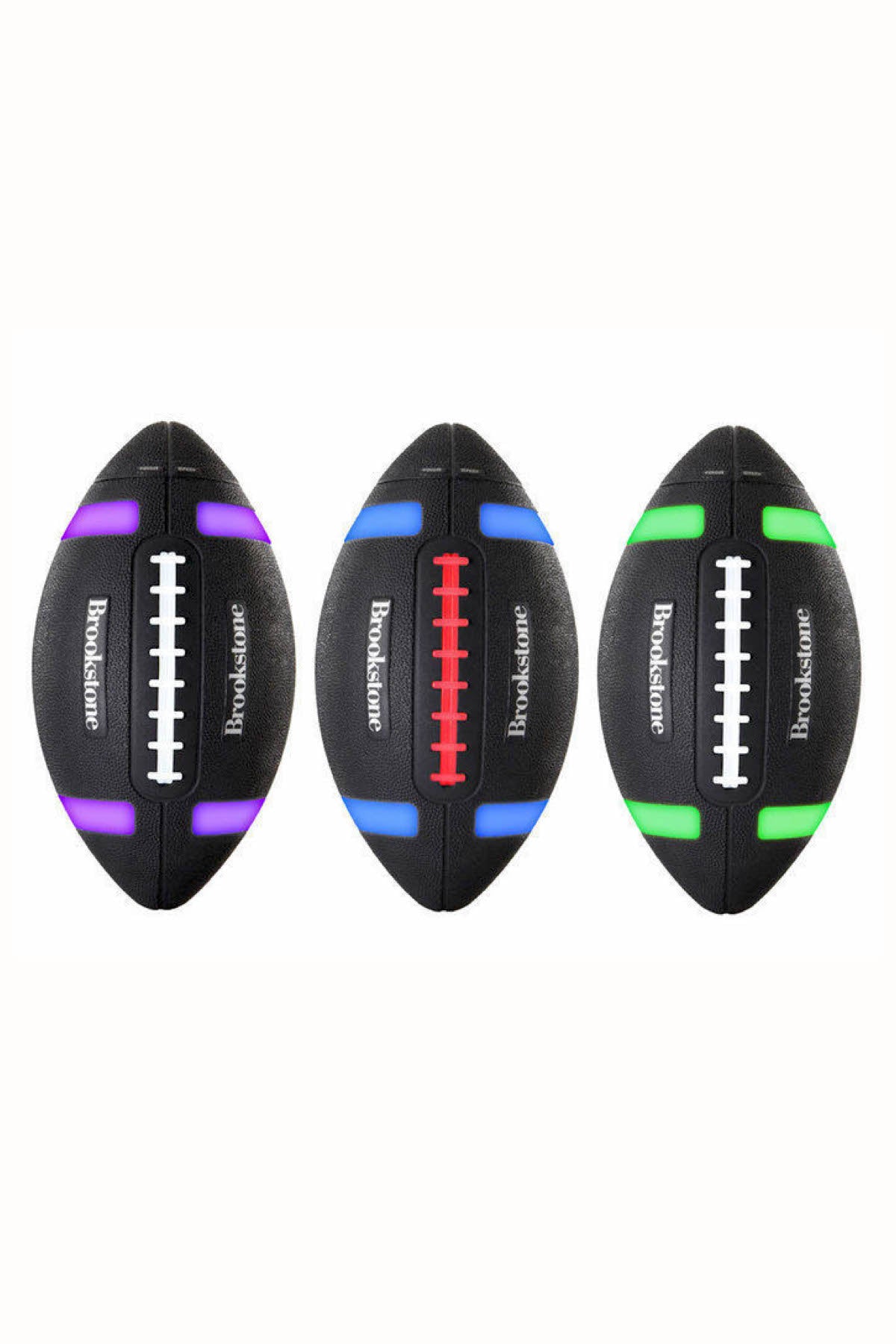 Brookstone MultiColor Rechargable LightUp Gronkball Football Bluetoo