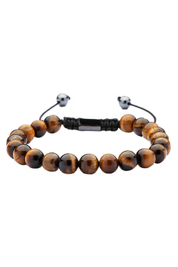 Brown Tiger's Eye Adjustable Protection Healing Bracelet thumbnail 1