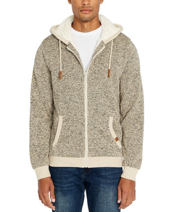 Buffalo David Bitton Fortino Full-zip Sherpa-lined Hoodie Sablee Mix thumbnail 1