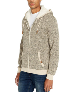 Buffalo David Bitton Fortino Full-zip Sherpa-lined Hoodie Sablee Mix thumbnail 2