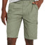 Buffalo David Bitton Howan Cargo Shorts Verde Green