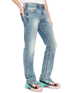 Buffalo David Bitton Six-x Straight-fit Jeans Indigo thumbnail 2