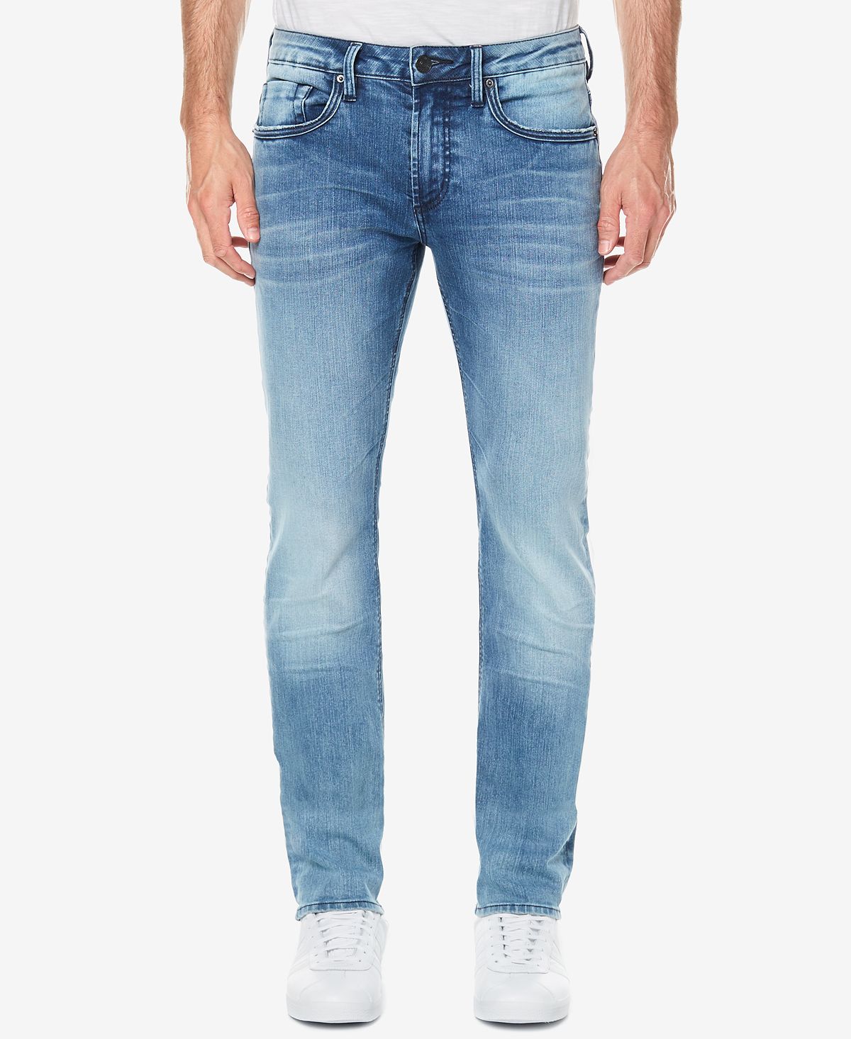 Buffalo David Bitton Slim Fit Ash-x Stretch Jeans Light Indigo ...