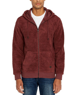Buffalo David Bitton Textured Fleece Hoodie Fico thumbnail 1