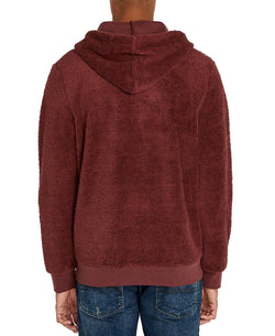Buffalo David Bitton Textured Fleece Hoodie Fico thumbnail 2