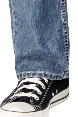 Buffalo by David Bitton Blasted-Blue Driven-X Straight-Stretch Relaxed-Fit Jean thumbnail 4