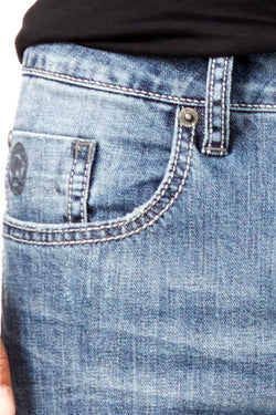 Buffalo by David Bitton Blasted-Blue Driven-X Straight-Stretch Relaxed-Fit Jean thumbnail 2
