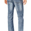 Buffalo by David Bitton Blasted-Blue Driven-X Straight-Stretch Relaxed-Fit Jean