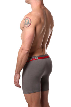 Buffalo by David Bitton Gray/Red Contrast-Trim Boxer Brief thumbnail 2