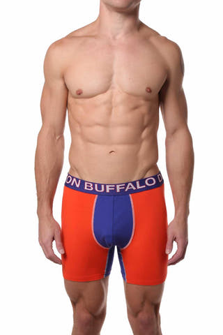 Buffalo by David Bitton Mandarin/Navy-Panel Boxer Brief
