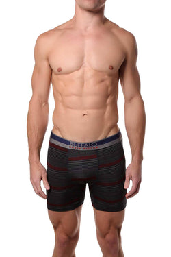 Buffalo by David Bitton Navy/Red Tight Multi Stripe Boxer Brief thumbnail 1