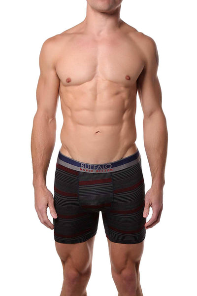 Buffalo by David Bitton Navy/Red Tight Multi Stripe Boxer Brief