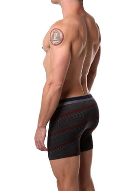 Buffalo by David Bitton Navy/Red Tight Multi Stripe Boxer Brief thumbnail 2