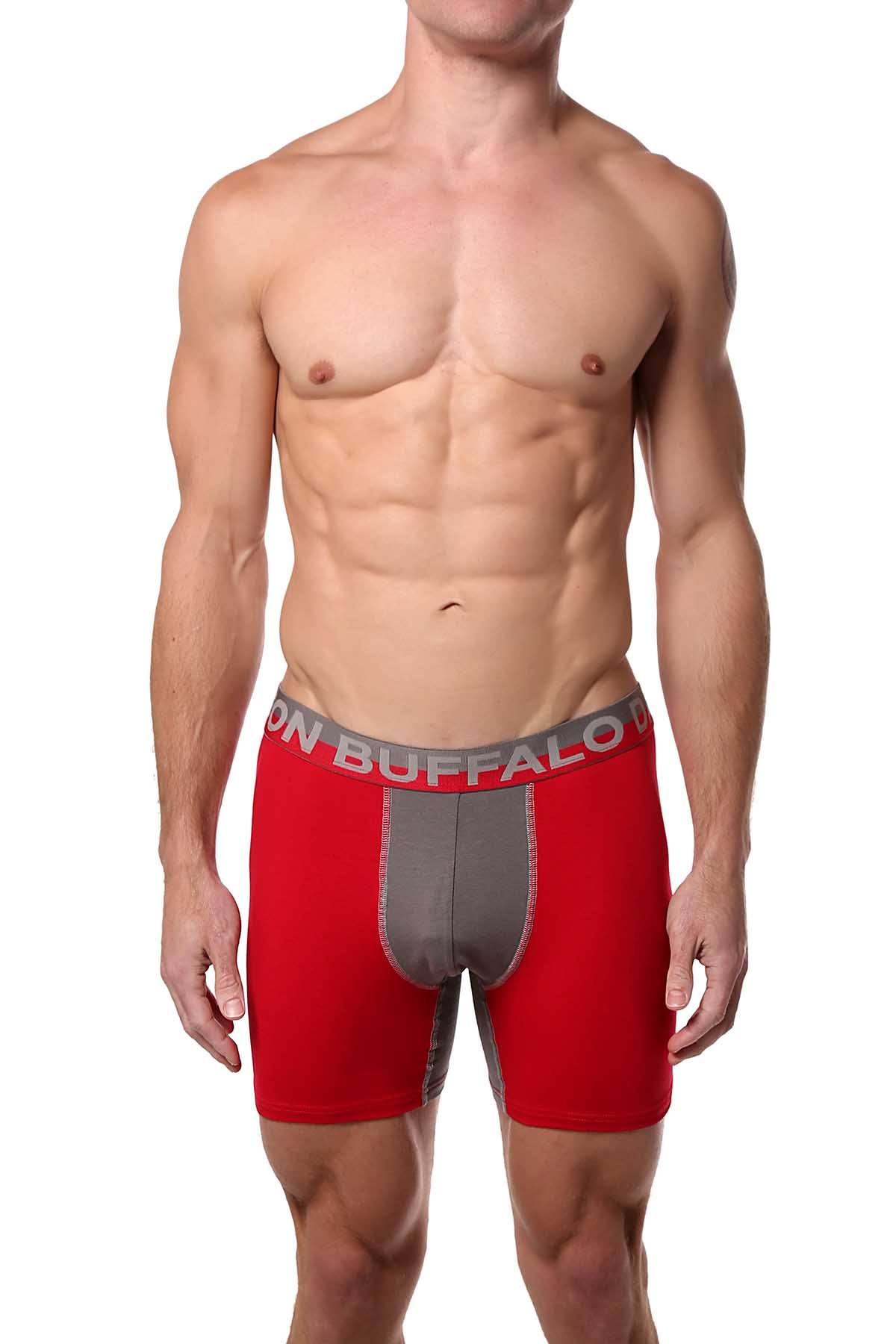 Buffalo by David Bitton Red/Gray Boxer Brief