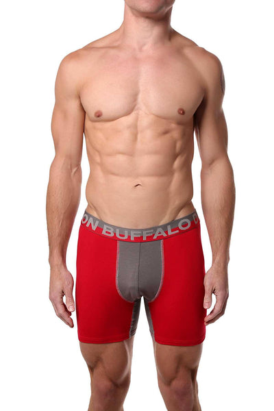 Buffalo by David Bitton Red/Gray Boxer Brief