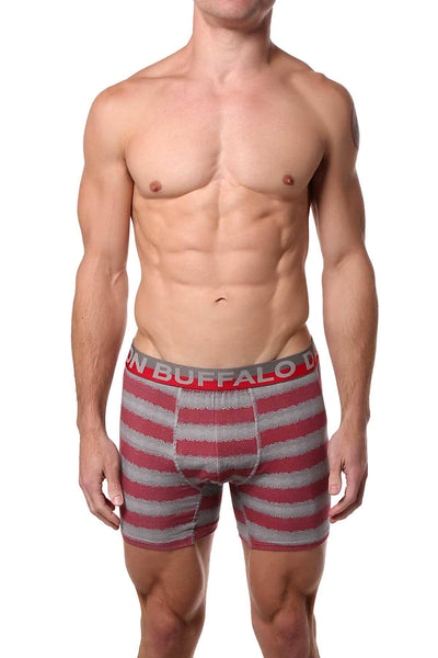 Buffalo by David Bitton Red/Grey Ombre Dot-Stripe Boxer Brief